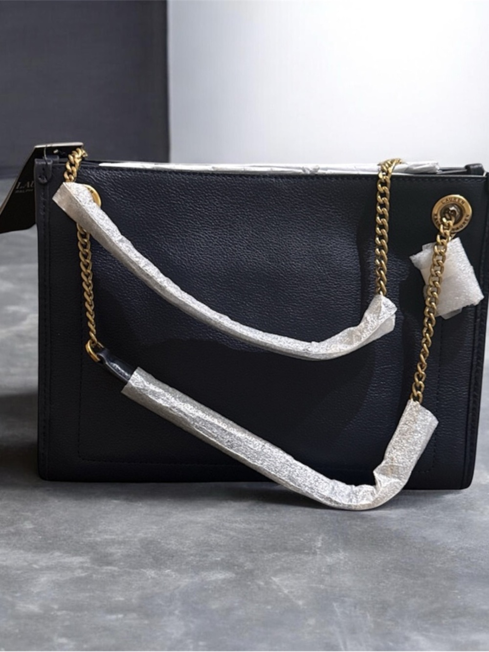 Ralph lauren Bradley Small Pebbled Leather Tote Bag